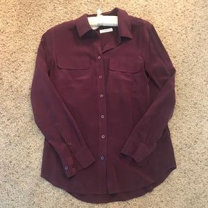 Equipment Silk Blouse Size XS